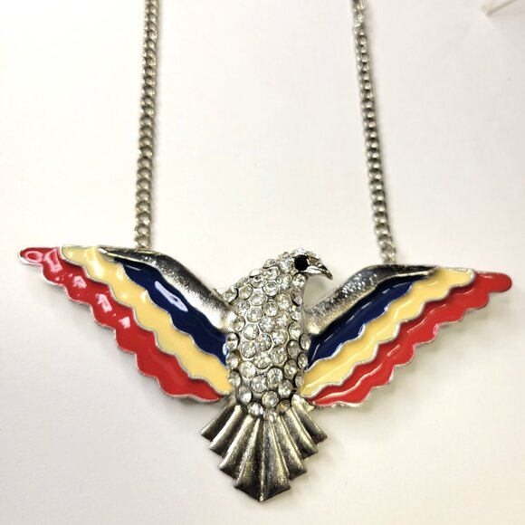 Eagle Pendant Necklace Statement Bird Pendant - Picture 13 of 13